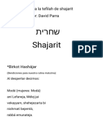 Sidur para Shajarit. 