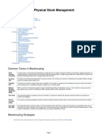 Warehousing and Physical Stock Management: Common Terms in Warehousing