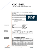 CLC 18-10L: General Purpose 18Cr-10Ni Austenitic Stainless Steel (304L Grade)