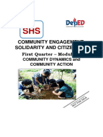 Community Engagement, Solidarity and Citizenship: First Quarter - Module 1