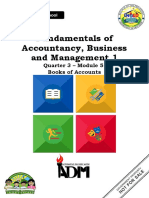 Fundamentals of Accountancy, Business and Management 1: Quarter 3 - Module 5: Books of Accounts