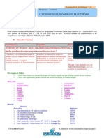 CPHY 401 L Intensite - Du - Courant - Electrique DocProf