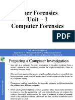 Cyber Forensics Unit - 1 Computer Forensics