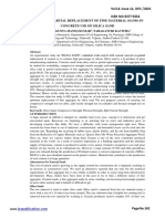 Study and Partial Replacement of Fine Material (Sand) in Concrete Use of Silica Sand