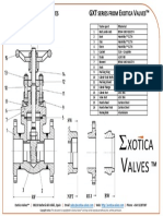 Gate Valve Forged B564 UNS N10276 Body, Hastelloy™ C276 Trim