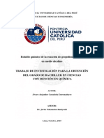 Estudio Químico de La Reacción de Geopolimerización en Medio Alcalino