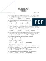 Model Question Paper-I Statistics