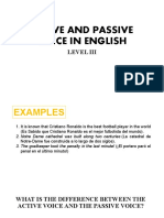 Active and Passive Voice in English