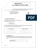 UNIT 06 (Part 01) Financial Statements For Sole Traders