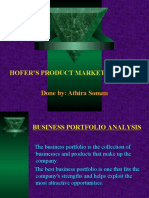 Hofer's Product Market Evolution