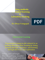 Teaching Methods: Experiential Learning & Laboratory Teaching