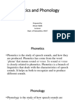 Phonetics and Phonology