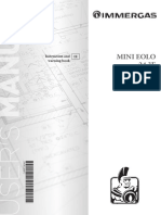 Mini Eolo 24 3E: Instruction and Warning Book IE