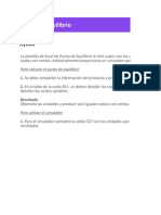 Planilla de Excel de Calculo de Punto de Equilibrio 3