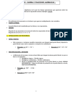 Tema 2 - Algebra y Fracciones Algebraicas - 1