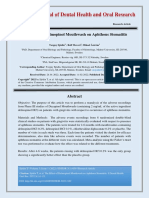 The Effect of Delmopinol Mouthwash On Aphthous Stomatitis