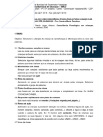 CONSCIÊNCIA FONOLÓGICA Orientações para Trabalhar