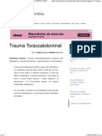 Trauma Toracoabdominal, Revista de Cirugía, Revistas Médicas, Salud