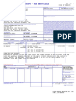 Draft - Non Negotiable: Bill of Lading