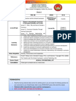 Course Code PED 106 Week 10-12 Course Descriptions Duration and Schedule