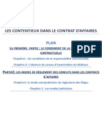 Les Contentieux Dans Le Contrat