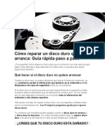 Cómo Reparar Un Disco Duro Que No Arranca