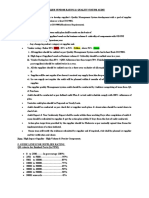 Guide Lines For Supplier Rating QR Criteria For Finished Parts (In PPM)