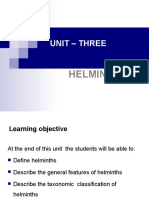 Unit - Three: Helminths