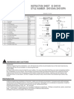 Instruction Sheet Is Dh5105 - Style Number Dh5105An, Dh5105Pn