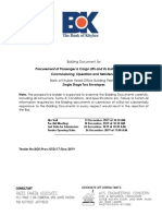 Bidding Document For Passenger and Cargo Lifts