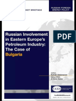 Russian Involvement in Eastern Europe's Petroleum Industry - The Case of Bulgaria 2005