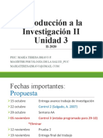 UNAB - Metodologia de La Investigacion II - U3 - 01 y 08 Oct