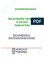 CVL100:Environmental Science (2-0-0) : Email: Arunku@civil - Iitd.ac - in Check IITD Course Email Daily For Information