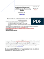 Computer Architecture and Assembly Language Programming (CS401)