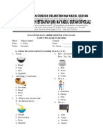 Soal Penilaian Akhir Semster (Pas) Gasal TAHUN PELAJARAN 2021/2022