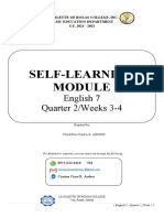 Learning Module (English 7) Q2 Week 3-4