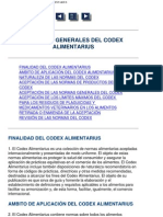 Codex Alimentarius Principios Generales