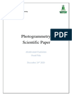 Photogrammetry Scientific Paper: Abdulwahab Fadelelahi Osaid Fida