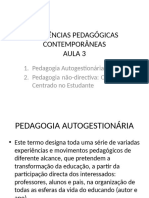 TENDÊNCIAS PEDAGÓGICAS CONTEMPORÂNEAS Aula 3