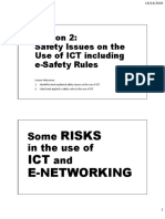 Risks ICT E-Networking: Some in The Use of and