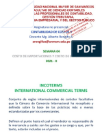 Semana 04 - Costo de Importaciones y Costo de Exportación