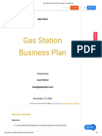 Gas Station Business Plan Template