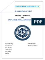 Project Report Employee Management System