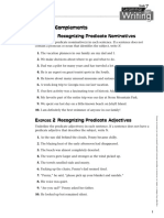 Subject Complements: E 1 Recognizing Predicate Nominatives