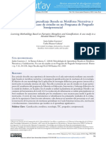 Metodología de Aprendizaje Basada en Metáforas Narrativas y Gamificación: Un Caso de Estudio en Un Programa de Posgrado Semipresencial