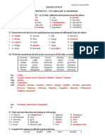 GRADE 8 UNIT 8 Practice 1 - HS