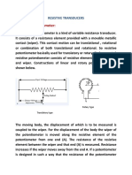 Resistive Potentiometer