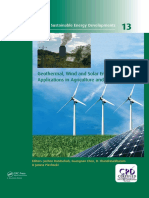 Geothermal, Wind and Solar Energy Applications in Agriculture and Aquaculture