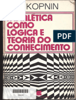 A Dilética Como Lógica e Teoria Do Conhecimento - Kopnin