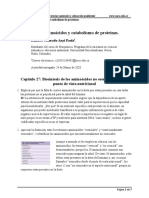 Biosíntesis de Aminoácidos y Catabolismo de Proteínas.